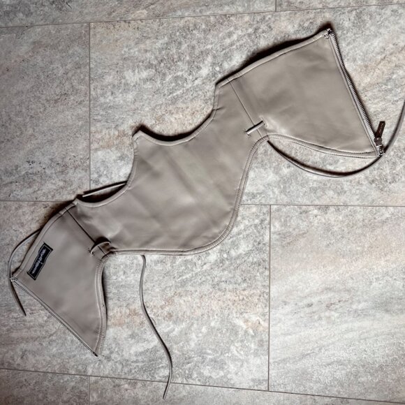 Maniere De Voir NWOT Corset Belt Vegan Leather - Picture 10 of 12